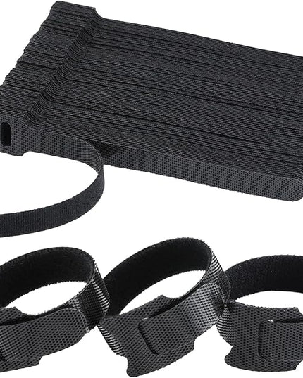 120PCS 6 Inch Reusable Cable Ties Wire Ties Cord Organizer Cable Organizer Adjustable Management Black