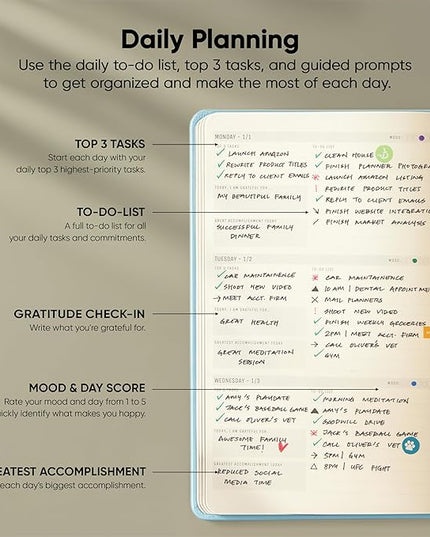 Dated, 2026 Planner, 5.8” x 8.3” - The #1 Productivity Planner to Achieve Your 2026 Goals - Planner 2026-2027 by PRODUCTIVITY STORE (A5, BLUE)