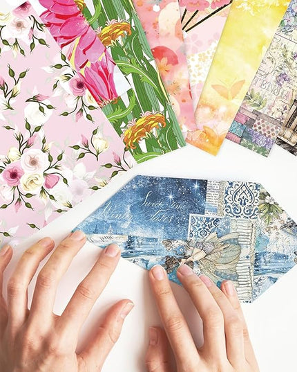 Origami 6x6 Paper Kit 150 Sheets 150 Vivid Colors Double Sided Same Printed Traditional Patterns Square for Arts Crafts Projects Japan Traditional Chiyo.Flower
