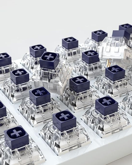 Kailh Box Navy Switches for Mechanical Gaming Keyboard,3-Pin 60gf Clicky/Factory Lubed/IP56 Dust&Waterproof Switches(Kailh Box Navy,10Pcs)