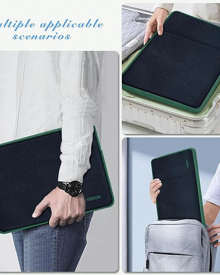 Hseok Laptop Case 15.6 Inch Sleeve, Shockproof Protective Water Repellent with Accessory Pocket,Compatible with Mac Pro 16 inch 2025-2019, Sleeve Bag for Most 15 15.6 16 Notebooks,B02K06