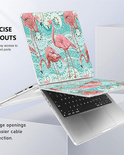 May Chen Case for MacBook Pro 14 inch, Models A2442 A2779 A2918 A2992 A3401 A3185 A3112 A3434, M1 M2 M3 M4 M5 Chip (2021-2025 Release), Plastic Hard Shell Case with Keyboard Cover, Flamingo