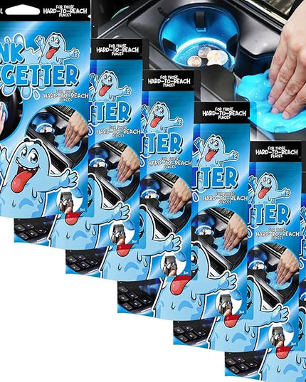 Cleaning Gel for Those Hard to Reach Places, Automotive Cup Holder Electronic Keyboard Office, Slime Gel Cleaner Dust Crumb Removal, 6 Pack
