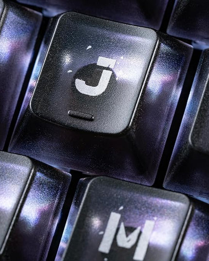 Frosted Clear Keycaps Cyberpunk Ruins Transparent 120 Keys PC Material Metal Pad Print Shine Through for Mechanical Keycaps 60 75 100 Percent Mechanic Keyboard