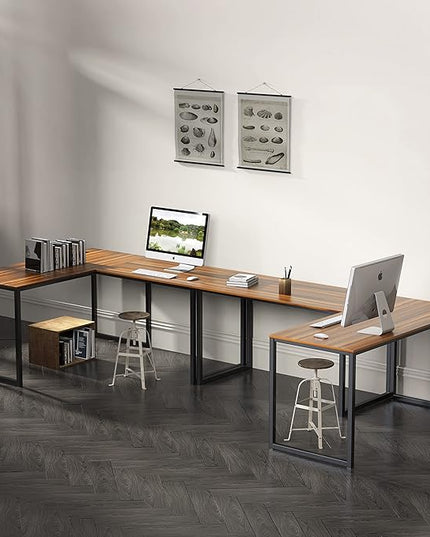 SHW Mission 48-Inch Home Office Computer Desk, Walnut