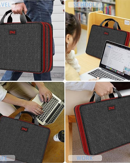 ZINZ Slim Expandable Laptop Case 15.6 Inch Sleeve Upgraded Protective Durable Recycled Carrying Case Compatible with MacBook 15" & 16" and Most 15" 15.6" 16" Notebook,B01K02