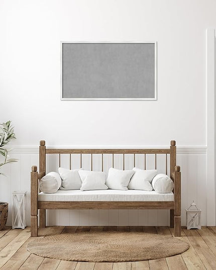 Amanti Art White Framed Magnetic Board 25x41 Large Vision Board for use with Magnets, 100% Metal Sheet to Display Items as Office Decor or for Home Organization in mudroom, Kitchen or Kids Room