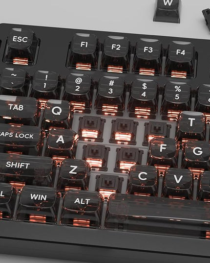 Gateron Ghost Pro Switches for Mechanical Gaming Keyboard,5-Pin 50gf RGB SMD Dual-Stage Spring Pre-Lubed Full POM Linear Switches(108PCS)