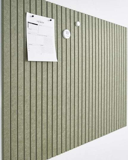 Large Bulletin Board 48x36- Office Wall Organizer, Replace Your Old Cork Boards for Walls for Office Decor -12-Pack Felt Wall Panels to Use in Home Office Decor, Classroom Decor (Khaki Green)