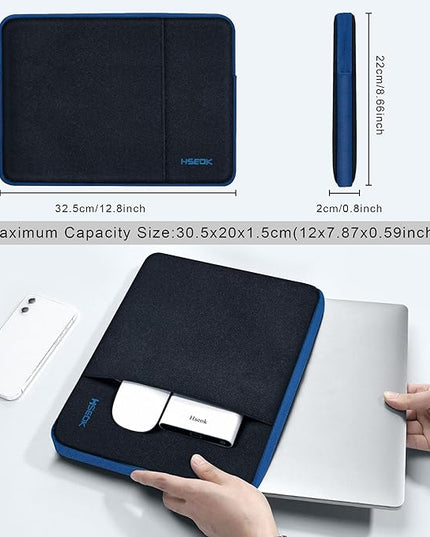 Hseok Laptop Case 13 Inch Sleeve Compatible with MacBook Air 13 M3 A3113 M2 A2681 M1 A2337 A2179 A1932/Pro 13 M2 M1 A2338 A2251 A2289 A2159 A1989 A1706 A1708, Classic Carry on Case,B02K03
