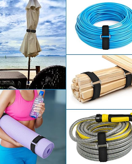 0.75" x39.4ft Hook and Loop Straps with 60 Buckles Adjustable Cut-to-Length Cable Ties - Reusable Nylon Fastening Tape Cable Straps for Storage or Organization (0.75in x 39.4ft)