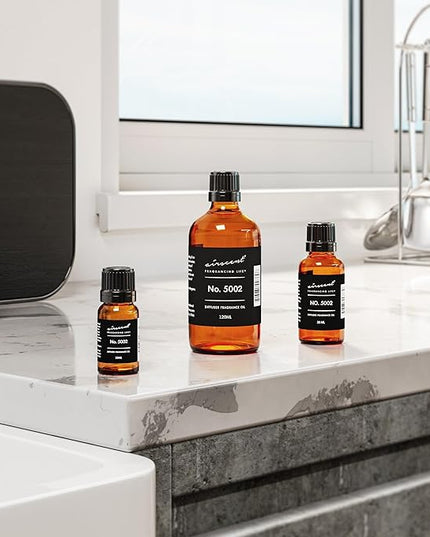AirScent Creed-Aventus-Inspired Diffuser Oil - No. 5002 Perfume Dupe - Premium Fragrance Oil Blend for Ultrasonic and Waterless Diffusers and Crafting - 120 ml, 4 fl oz Glass Bottle with Dropper