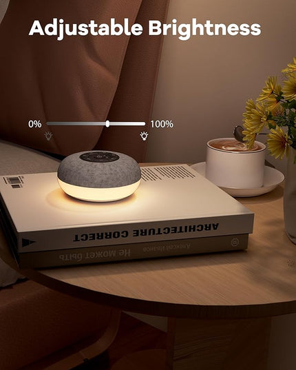 Portable Sound Machine, Long Battery with Loud Bluetooth Speaker, 39 Special Soothing Sounds, White Noise Sound Machine for Sleeping