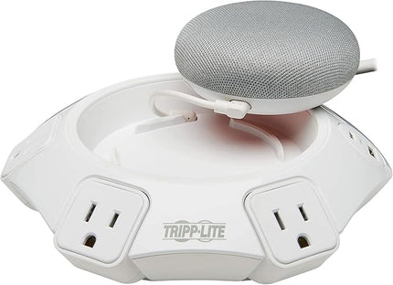 Tripp Lite Conference Surge Protector, 4 NEMA 5-15R Outlets, USB-C & 3 USB-A Ports, Micro-USB, 8 ft. Cord (TLP48USBCUFO)