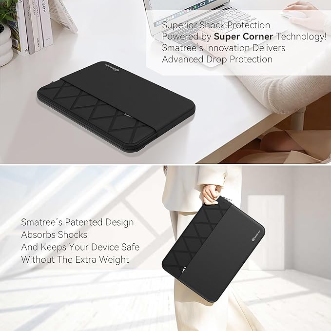 Smatree 14 inch Laptop Sleeve for Samsung Galaxy Chromebook Go/Galaxy Book Go 5G, Samsung Protective Laptop Case with Accessory Pocket, YKK Zipper, Patented Super Corner Design (E415)