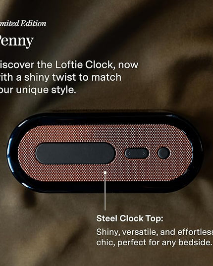 Loftie Alarm Clock with Sound Machine – Smart Alarm Clock with Light, White Noise, Bluetooth Speaker, Night Light Sound Machine, 100+ Sounds, Blackout Mode, No WiFi Mode, Optional Subscription -Penny