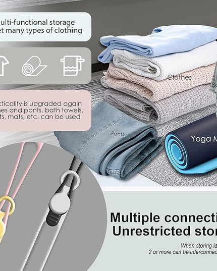 30Pcs Nearockle Silicone Cable Ties for Bundling Earphone, Phone Charger, Computer Cords, Reusable Cord Organizer Cable Management in Home,Office,Kitchen,School (6 Colors)