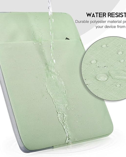 Laptop Sleeve Case 14 inch, Padded Shockproof Travel Computer Bag for Surface Laptop 6 5 4 15", HP Lenovo Dell ASUS Acer Chromebook 14 inch Water-Resistant Carrying Bag -Mint Green