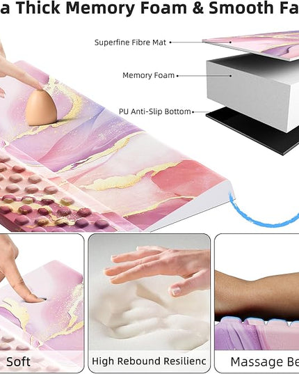 Ospelelf Keyboard Wrist Rest, Comfortable Ergonomic Keyboard Stand Riser Holder for Office Home