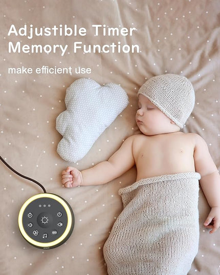 Dreamegg White Noise Machine - Sound Machine for Adult Baby Kid, Noise Machine for Sleeping with 24 Calming Sound, Ambient Nightlight, Continuous or Timer, Loud Sleep Machine for Home Nursery Office