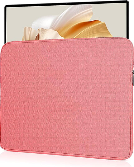 Ctemnpho 17.3inch Portable Monitor Case Storage Bag, Portable Computer Cover Bag with Pocket Zipper for 17.3inch Monitor, Laptop Notebook Computer Gaming Display Protective Travel (Pink)