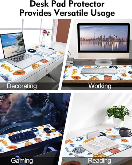 Galdas Gaming Mouse Pad XXL XL Large Long Extended Big Mousepad Non-Slip Rubber Keyboard Mouse Pad with Stitched Edges for Laptop Home Office (31.5x11.8x0.08 Inch) -Shell 2025