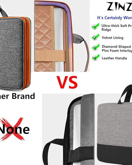 ZINZ Slim Expandable 13 13.3 14 Laptop Case Sleeve Compatible with MacBook Air/Pro 13-14 M1 M2 M3 M4 M5 2021-2023 Pro,13.5 Surface Laptop 4/3,D01G02