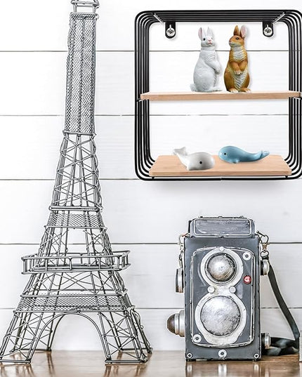 Wall Mounted Floating Shelf Compact Wall Storage Shelf Multifunctional for Living Room Bedroom Office Home Organization