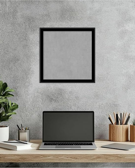 Amanti Art Black Framed Magnetic Board 13x13 X-Small Vision Board for use with Magnets, 100% Metal Sheet to Display Items as Office Decor or for Home Organization in mudroom, Kitchen or Kids Room