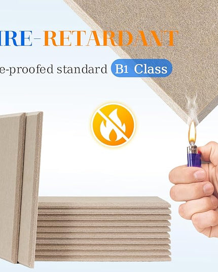 DOLLAR BOSS Large Cork Board for Wall 48" x 36" x 0.5" Bulletin Board 12 Packs Corkboard Tiles Self Adhesive Felt Wall Tiles for Office Home School, Latte