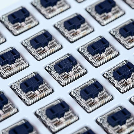 Kailh PG1350 Choc V1 70PCS Mechanical Keyboard Switch kailh Low Profile switches Chocolate Mechanical Keyboard Switch RGB SMD 5-Pin Kailh Switches (Dark Blue,70Pcs)