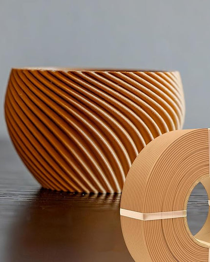 Polymaker Panchroma Refill Spool Matte Wood Brown PLA 3D Printing Filament Refill, Compatible with All Reusable Spools and All Major FDM 3D Printers, Tangle-Free, Vibrant Colors, 1.75mm 1kg