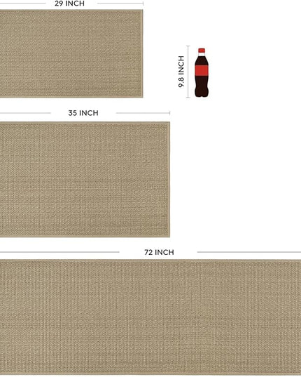 Artoid Mode Washable Non-Slip Rubber Backing Kitchen Rugs Doormat, Absorbent Kitchen Floor Mats in Front of Sink Kitchen Mats for Floor Home Decor 24x72 Inch