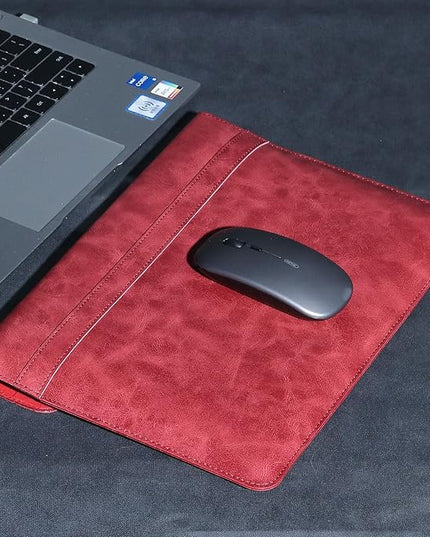 Leather Laptop Sleeve 13 Inch Compatible with MacBook Air M4 M3 M2 M1 2025-2018＆MacBook Pro M2 M1 2025-2016,Wear-Resistant and Scratch-Resistant Protective Case Cover,Red