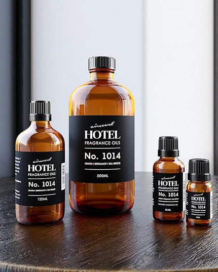 AirScent Hotel Diffuser Oil No. 1014 Inspired by The Iconic 5-Star Hotel Coastal Blend - Lemon, Bergamot & Sea Breeze - 120 mL Fragrance Oil for Ultrasonic and Waterless Diffusers and Crafting