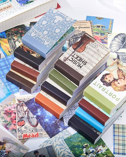 12 Sets 600 Sheets Washi Stickers for Journaling, Map Nature Celestial Portrait Boho Stickers Vintage Aesthetic Scrapbook Sticker Set for Bullet Journal Art Diary Card Craft Gifts Planner Notebook
