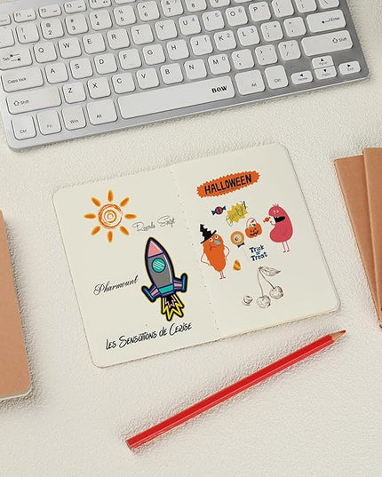 20 Pack Blank Small Pocket Notebook Journals Bulk with Thick Unlined Paper, 60 Pages, 5.5x3.5 inch, A6 Size, Easy to Carry, Kraft Cover, Diary Writing Sketchbook Subject Notebooks Planner