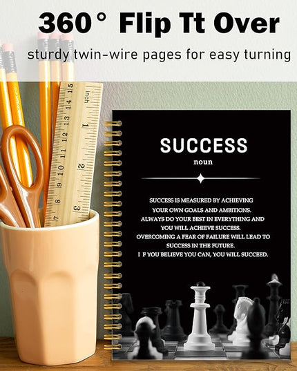 Success Inspirational Notebook Journal, Motivational Journal Notebooks for Work, Inspirational Gifts for Women Men, Gifts for Office Coworkers, Hardcover Spiral Notebook 5.5x8.3