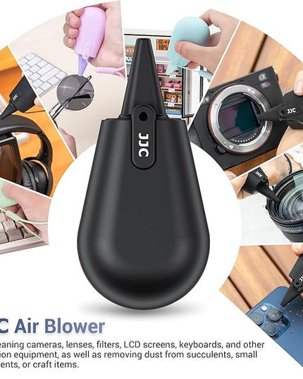 Pocket-Sized Silicone Camera Dust Blower Lens Air Blower, Small Camera Lens Cleaner Air Blower for Sensor LCD Keyboards Filters Printing, Glacier Blue Portable Dust Blower for Outdoor Travel Cleaning