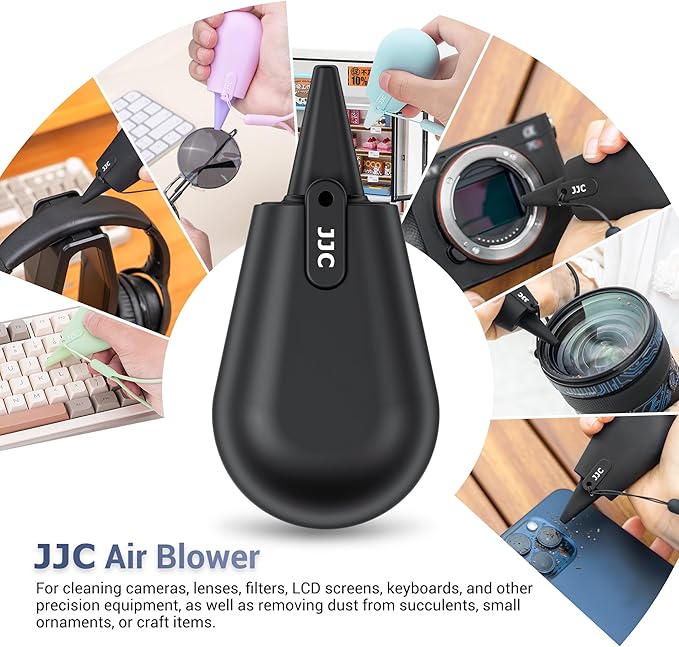 Pocket-Sized Silicone Camera Dust Blower Lens Air Blower, Small Camera Lens Cleaner Air Blower for Sensor LCD Keyboards Filters Printing, Sage Green Portable Dust Blower for Outdoor Travel Cleaning