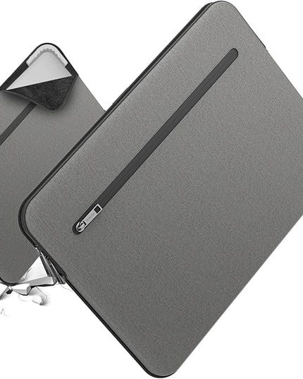 Smatree SlimPro Laptop Sleeve Case for 14 inch DELL Latitude 7430 Laptop or 2-in-1, for 14 inch DELL Latitude 5450/5440/5431/5430, Case with Pocket, Patented Super-Corner Design, Light Grey (S420LG)