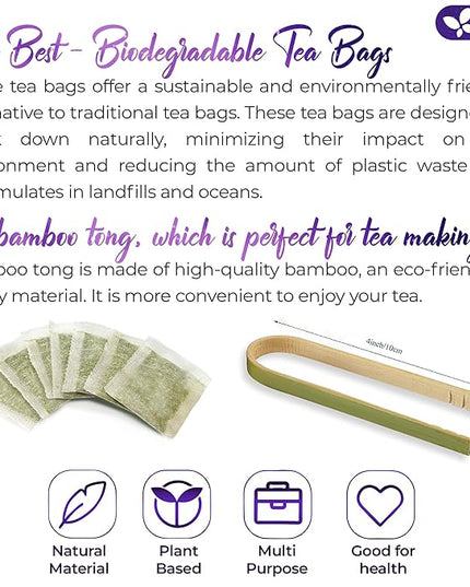 Refreshing Mint Herbal 60 Tea Bags – Special Blend Of Spearmint and Peppermint with Chamomile, and Top Herbal Ingredients for Digestive Comfort & Relaxation, Caffeine-Free, Naturally Sweet, Non GMO