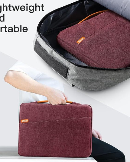 JETech Laptop Sleeve for 13-14Inch MacBook Air/Pro (M5/M4/M3/M2/M1,2020-2025), Waterproof Bag with Portable Handle and Pocket