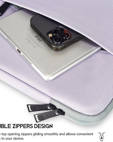 CaseBuy MacBook Air 15 inch Sleeve Water-Resistant Protective Case for 2025 2024 MacBook Air 15 M2 M3 M4 Chip A2941 A3241 Laptop Carrying Case Cover Slim Traveling Accessories Bag -Purple