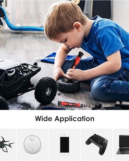 STREBITO Screwdriver Sets 142-Piece Electronics Precision Screwdriver with 120 Bits Magnetic Repair Tool Kit for iPhone, MacBook, Coumputer, Laptop, Tablet, PS4, Xbox, Nintendo, Eyeglasses, Jewelers