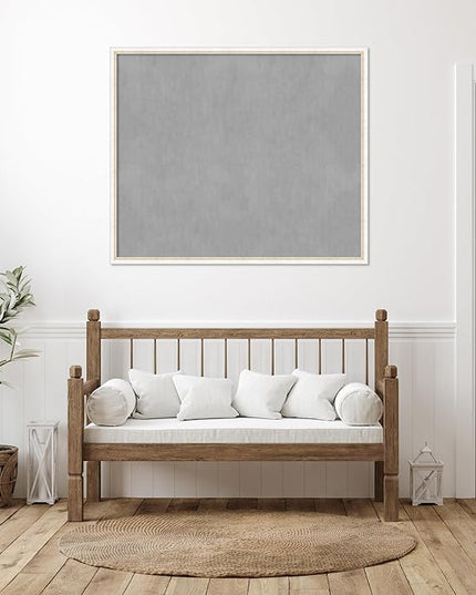 Amanti Art White Framed Magnetic Board 42x50 Oversize Vision Board for use with Magnets, 100% Metal Sheet to Display Items as Office Decor or for Home Organization in mudroom, Kitchen or Kids Room