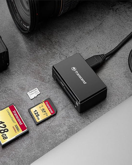 Transcend USB 3.1 Gen 1 Type-C All-in-1 Multi-Card Reader (CF/SD/SDHC/SDXC/microSD)