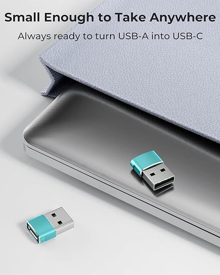 Basesailor USB to USB C Adapter 3 Pack,Type C Female to USB A Male Charger Cable Converter for Apple Watch Ultra iWatch Series 9 7 SE,AirPods Pro 2,iPhone 15 14 13 12 Plus Max,iPad 9 10 Air 4 5 Mini 6