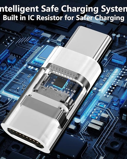 [Apple MFi Certified] Lightning to USB-C Adapter, Stuffcool 4Pack Lightning Female to Type-C Male Digital Connector PD 35W Type-C Fast Charging for iPhone 17/17 Air/17 Pro/17 Pro Max/16/16 Pro/15/iPad