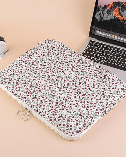 Floral Laptop Sleeve Bag Laptop Sleeve Tablet Case for Laptops Tablets (11-inch)